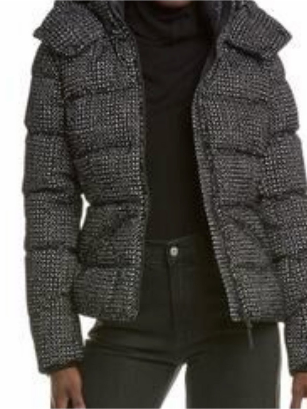 Mackage Black Tweed Quilted Puffer Jacket